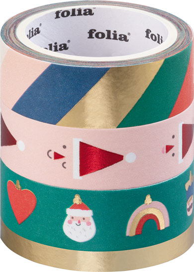 Washi Tape Hotfoil Sortiment Weihnachten