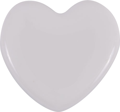 Herz aus weißem Glas