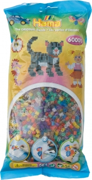 Bügelperlen midi transparent 6.000 Stück