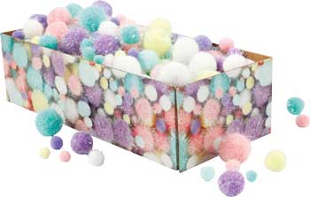 Pomponset XXL pastell/glitzerpastell