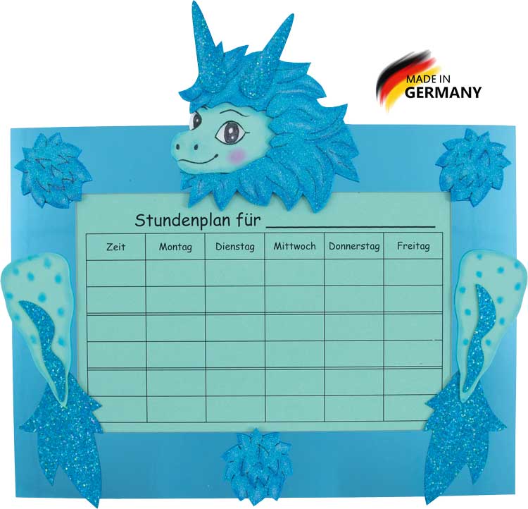 Stundenplan Bastelset Fantasiedrache