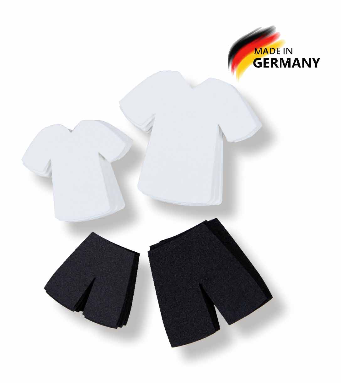 Trikots schwarz/weiß, 18-teilig