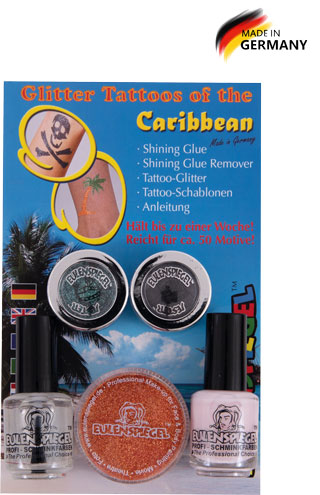 Glitzer Tattooset Piratenwelt