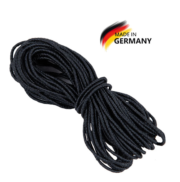 Hutgummi schwarz, 5 m, Ø 1 mm