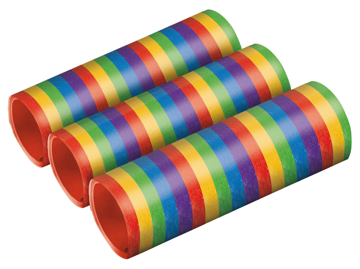 Luftschlangen regenbogen metallic