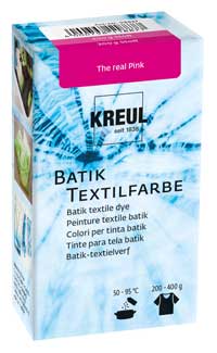 Batik Textilfarbe real pink