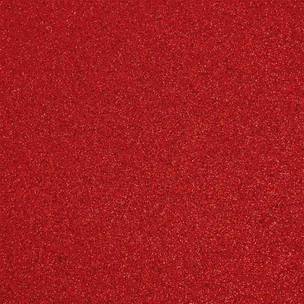 Glittermoosgummi rot, 5 Stück