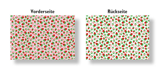 Motivkarton Erdbeeren