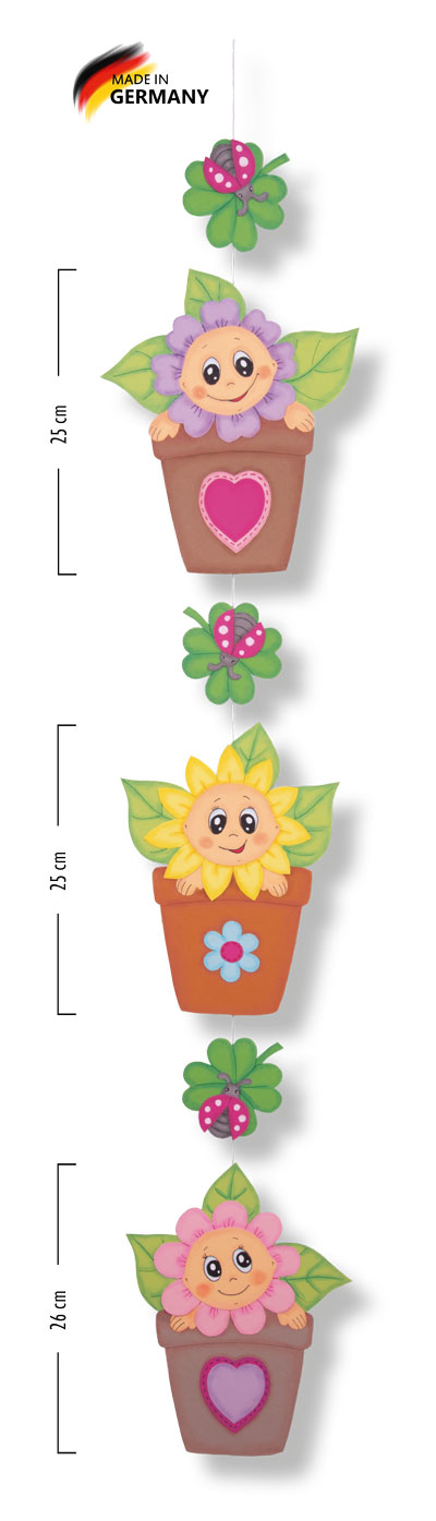 Kreativpaket Blumenkinder im Topf