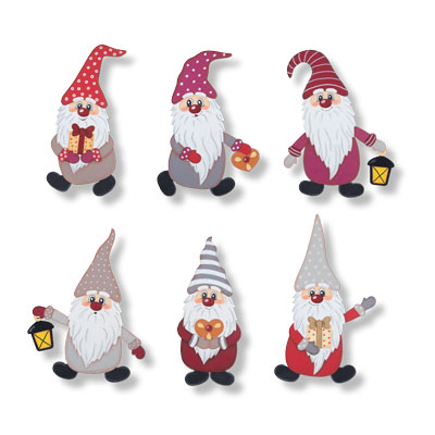 Kreativpaket Weihnachtswichtel rot