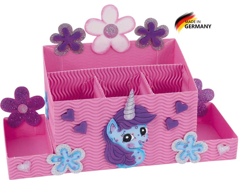 Schreibtischbox Bastelset Einhornpony