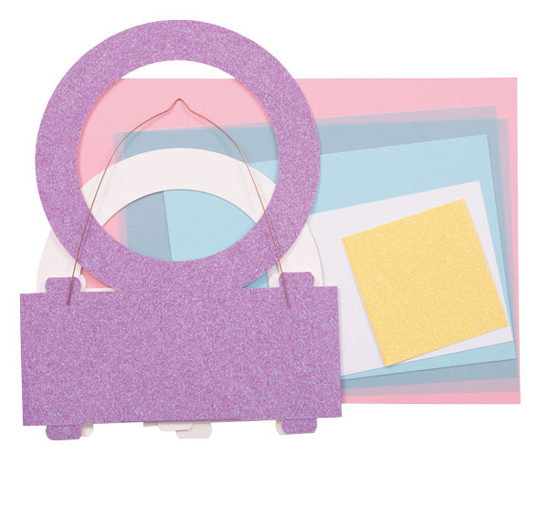 Glitter Laternen Bastelset Darcy Einhorn