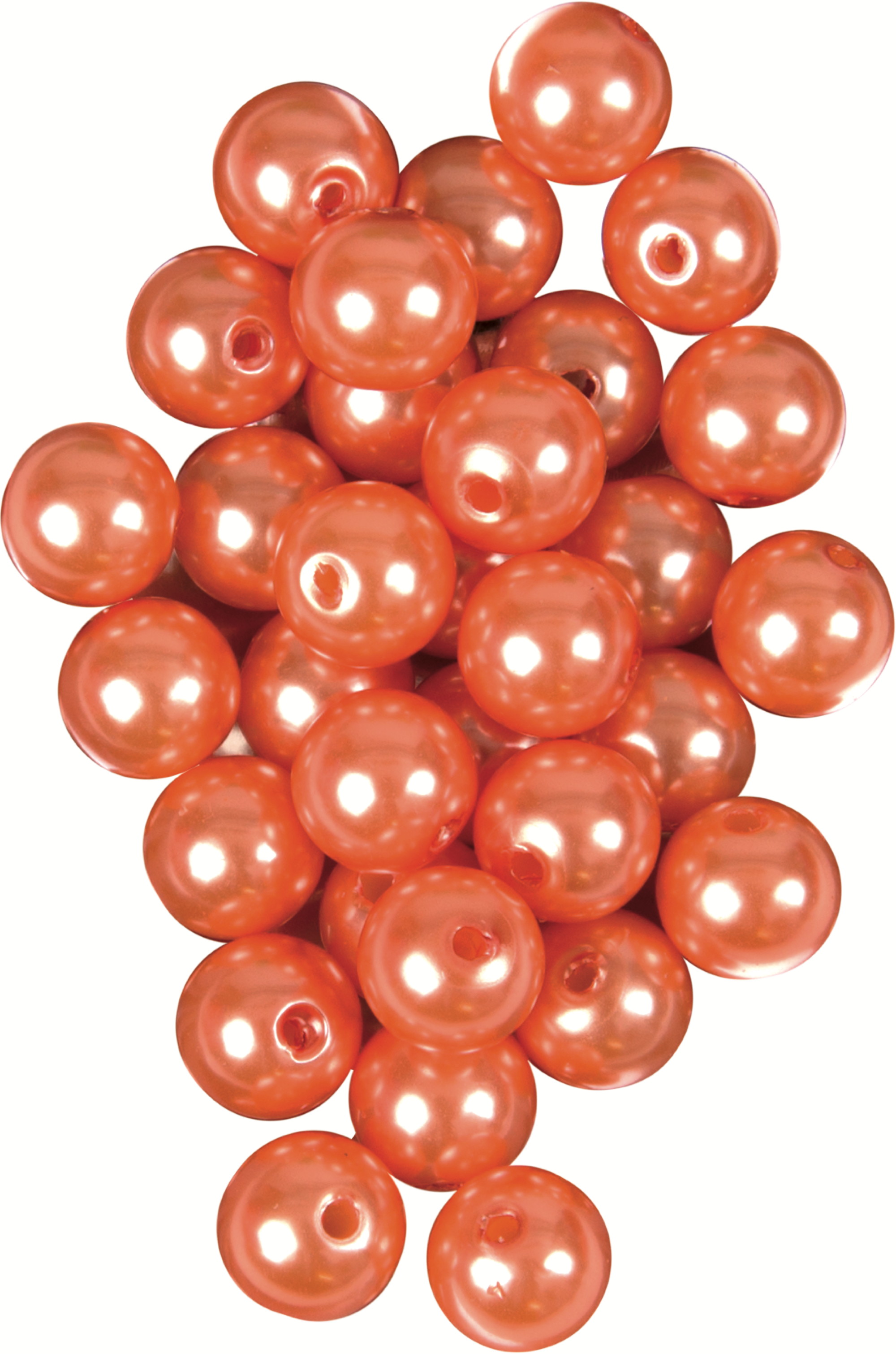 Wachsperlen mandarine 32 Stück Ø 8 mm