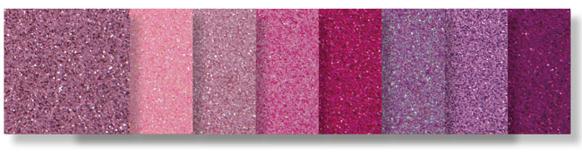 Glittermoosgummisortiment Candytöne