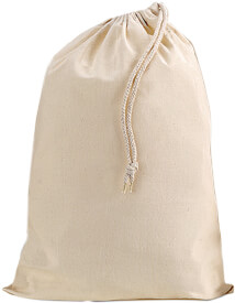 Turnbeutel mit Zugband natur, 100% Baumwolle