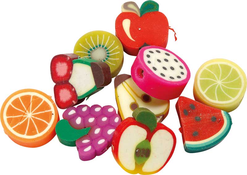 Dekoperlen Früchte 60 Stück