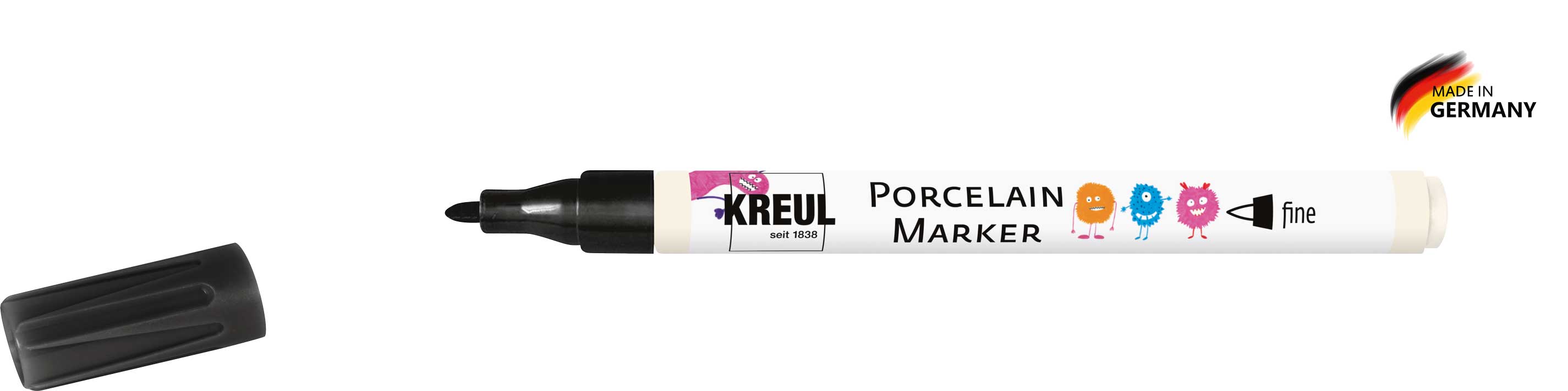 Porcelain Marker Konturenstift schwarz