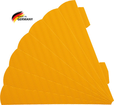 3D Geschwistertütenrohling gelb