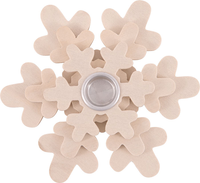 Kerzenhalter Schneeflocke Ø 12cm