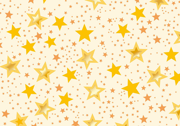 Transparentpapier Sternchen gelb/gold