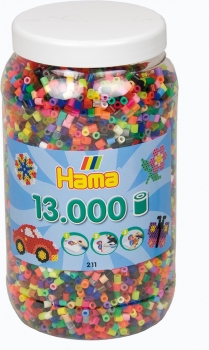 Dose mit 13.000 Bügelperlen