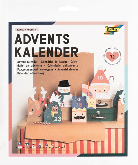 Adventskalender Bastelset Santa & Friends
