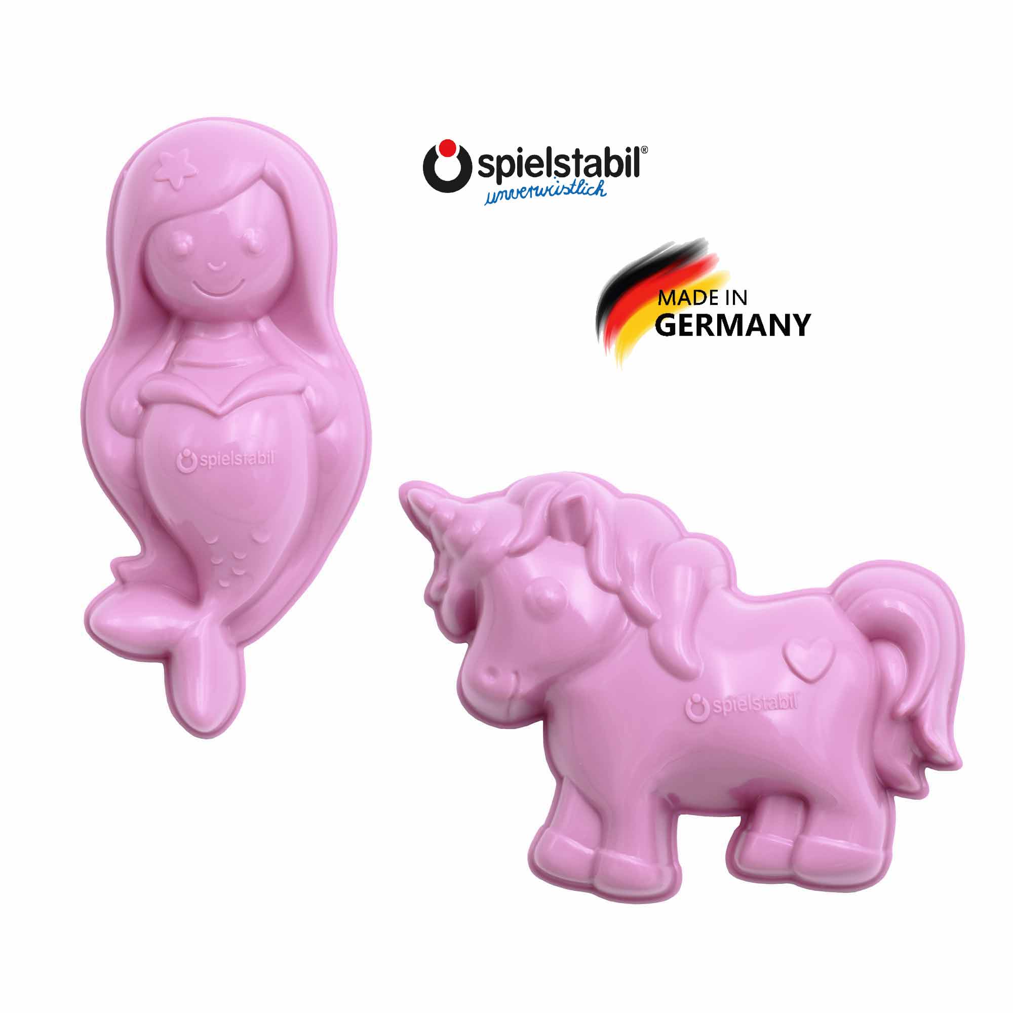 Sandförmchen Einhorn/Meerjungfrau pastell