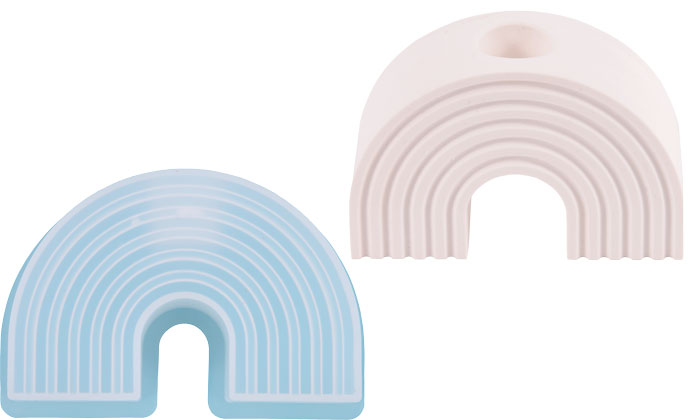 Silikonform Kerzenhalter Regenbogen Silikonform Kerzenhalter Regenbogen