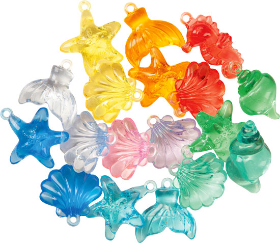 Anhänger Meerestiere 500 g (140 Stück)