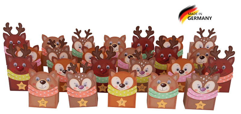 Adventskalender Bastelset Waldkinder