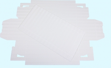 Kreativkarton weiß aus 3D Wellpappe
