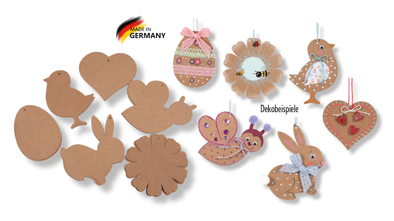 Frühlingsanhängerset, 30 Stück sortiert