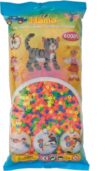 Bügelperlen midi neon 6.000 Stück