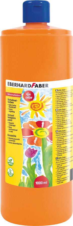 Efa Color Tempera orange, 1000 ml