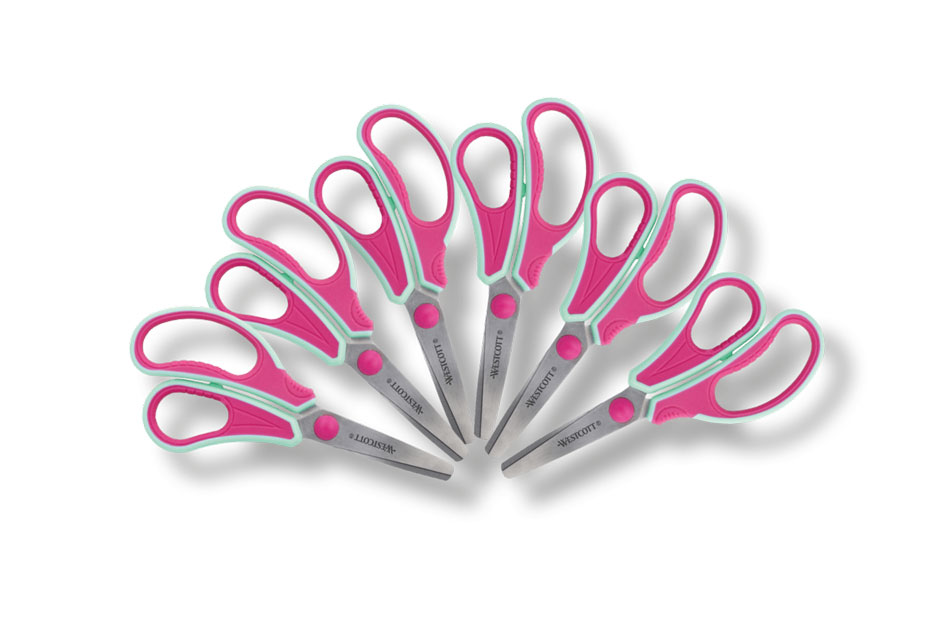 Kinderschere Gripeeze pink, 6 Stück, 14 cm