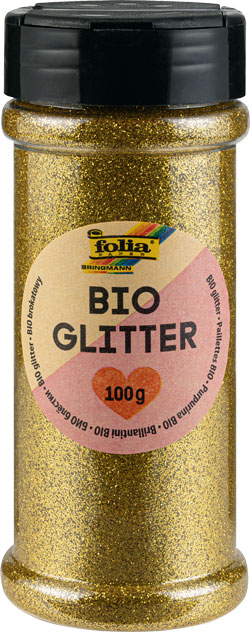 Glitter 100g mit Streukappe, gold