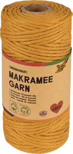 Makrameegarn senfgelb
