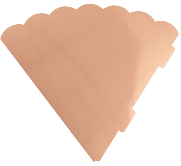 Metallic Geschwistertütenrohling rotgold