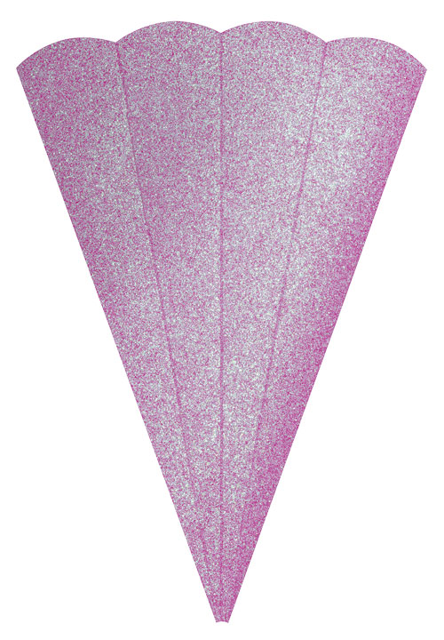Glitter Geschwistertütenrohling flieder