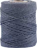 Makrameekordel anthrazit, 80% Baumwolle